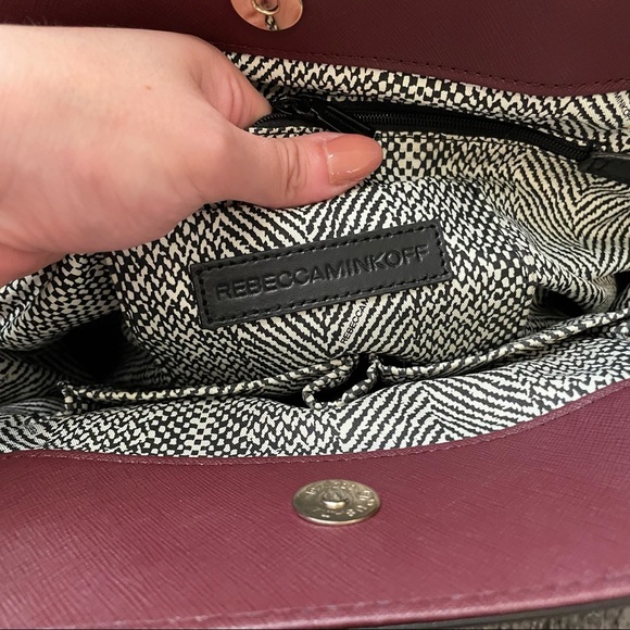 Rebecca Minkoff Medium MAB Tote Black Cherry - Picture 14 of 15